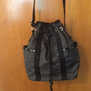 LeSportSac Black Dot Shoulder/Crossbody Purse